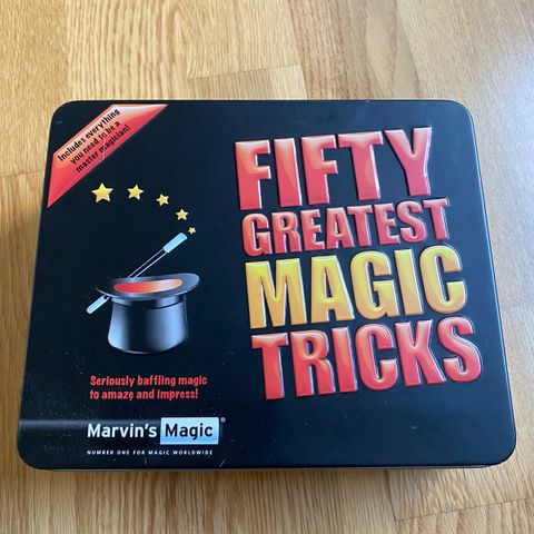 Kit til tryllekunst for barn! 50 tricks fra Marvin’s Magic