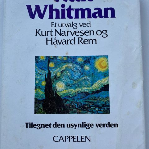 Walt Whitman -Tilegnet den usynlige verden