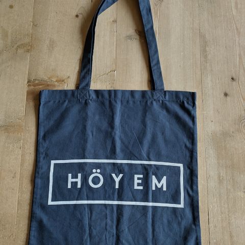 HÖYEM Totebag - mørkeblå med logo / kjøpt på Sivert Høyem - konsert