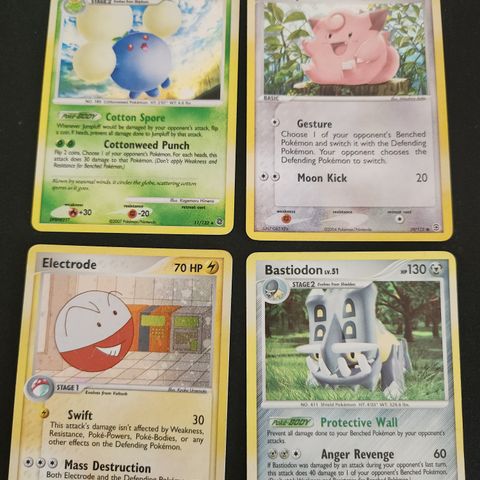 Gamle Holo Pokémon Kort