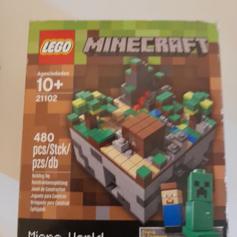 Lego Minecraft Micro world. 21102. Uåpnet.