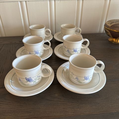 Staffordshire Tableware England kaffesett 6 stk