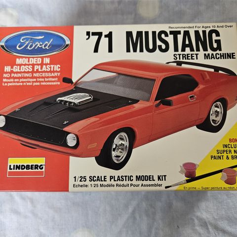 #12, 1971 Mustang plastbyggesett