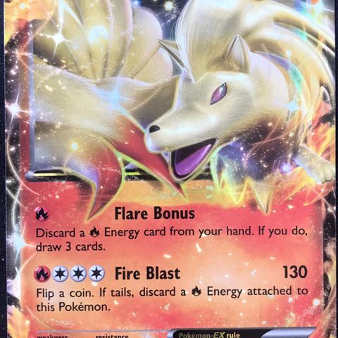 Ninetales ex pokemon kort