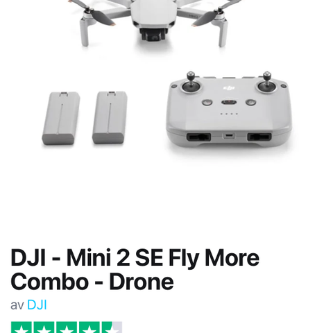 Dji mini 2 SE Fly More Combo