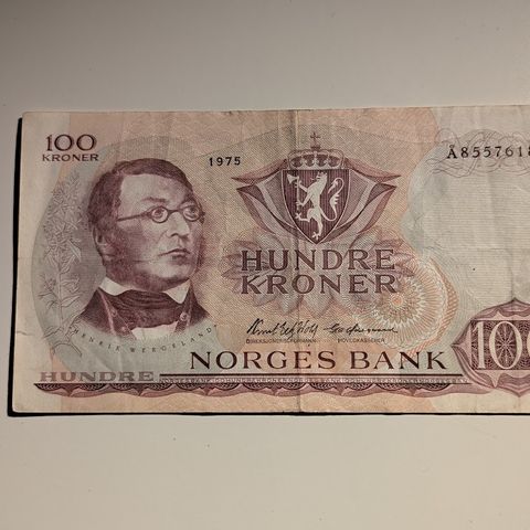 100 krone 1975 (Å) - (samsender)