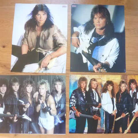 Diverse Posters av Europe og John Norum fra 80-Tallet