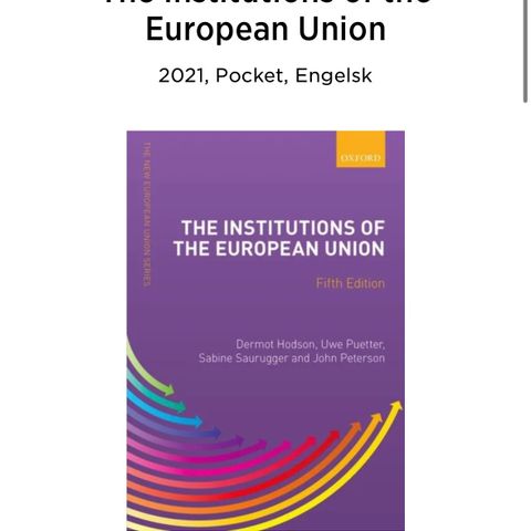 The Institutions of the European Union