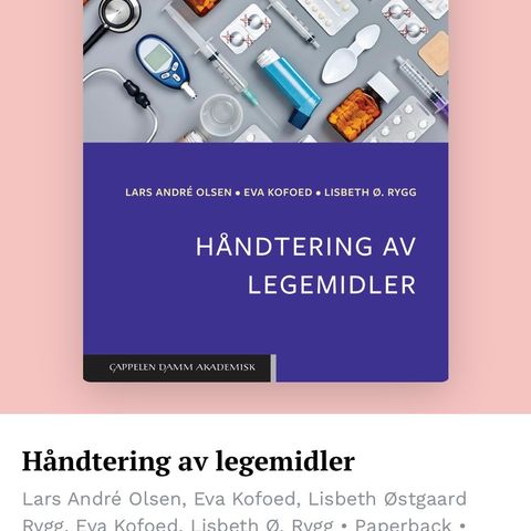 Håndtering av legemidler (2018)