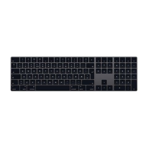 Pent brukt Apple Magic Keyboard space grey.