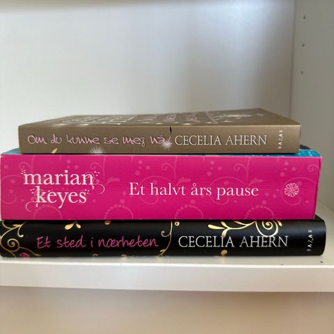 Cecelia Ahern og Marian Keyes bøker til salgs