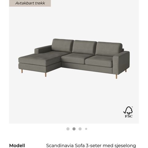 Bolia sjeselongsofa