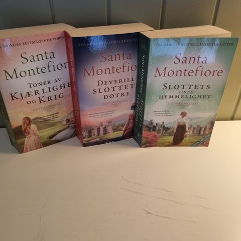 Santa Montefiore. Triologi selges samlet kr 100