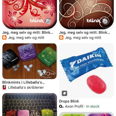 Ønsker blink boks tin fra dropsa