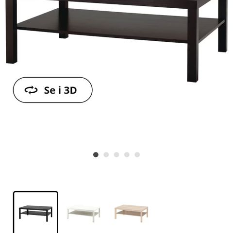 1 nytt IKEA lack bord, brunsort farge.