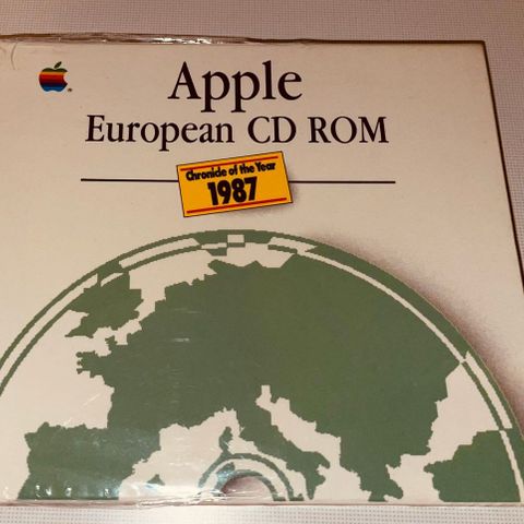 Apple European CD ROM / vintage / retro / 1987 / macintosh