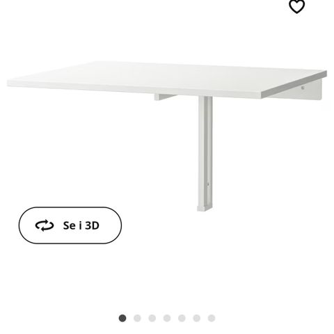 Veggmontert klaffebord fra IKEA 2stk