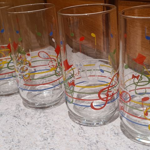 Morsomme vintage glass.