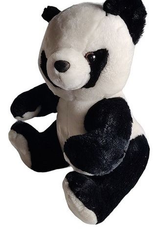 Sitting Panda Soft Toy - Black & White. Germany. 35cm