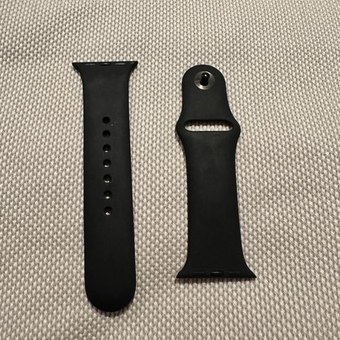 Sort Sport Band erstatningsbånd Apple Watch. Str S//M.