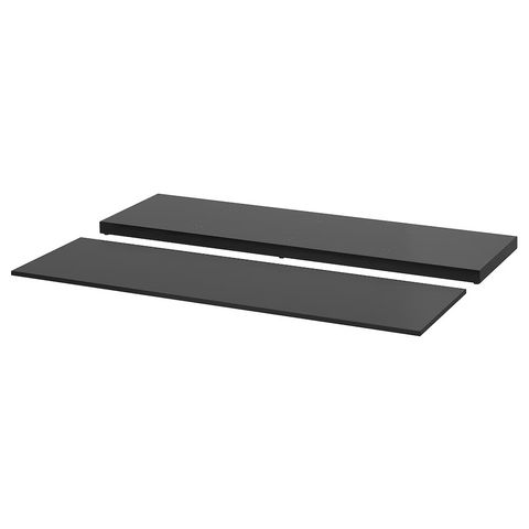 Nordli topp- og bunnplate 160, sort