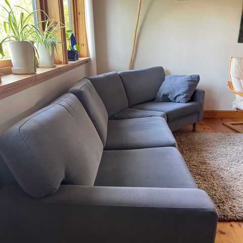 Sofa  - 3 seter med vinkel