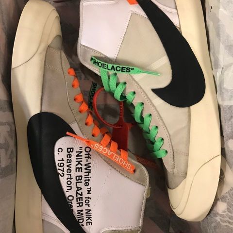 NIKE OFF WHITE BLAZER MUSLIN