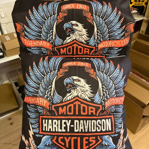 Trekk Til Pynte Puter Med Bilde Av Harley Davidson 45X45 cm