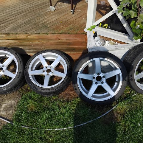 18x8 5x112 felger med dekk