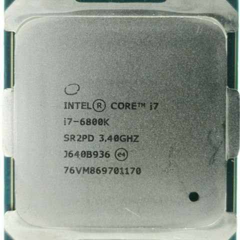 Intel Core i7-6800K 3.4GHz Prosessor