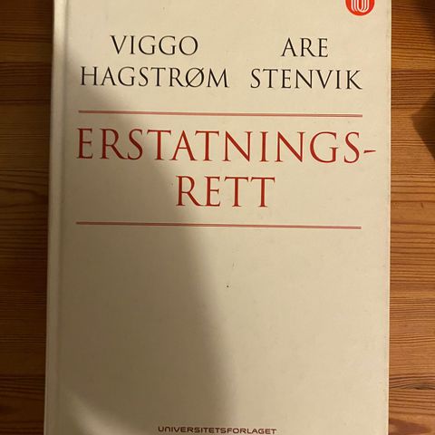 Erstatningsrett 2. utgave av Viggo Hagstrøm Are Stenvik