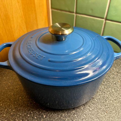 Le Creuset Blå gryte (Ø: 26 cm)