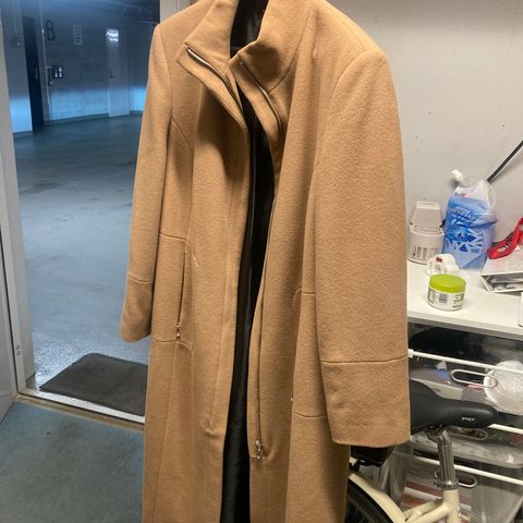 Beige kåpe - Cashmere and wool