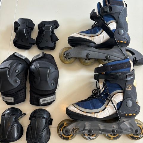 Rulleskøyter - K2 innline rollerblades m/full beskyttelsespakke