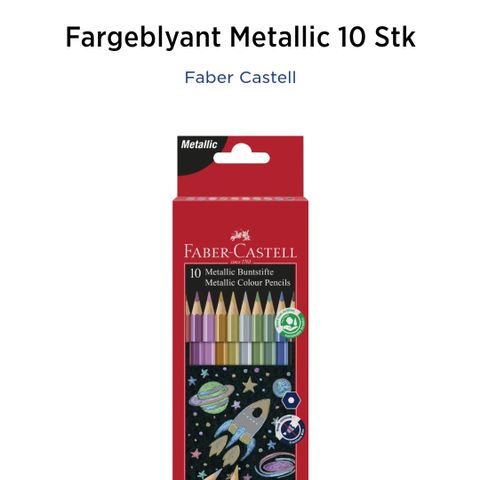 Farge blyanter metallic