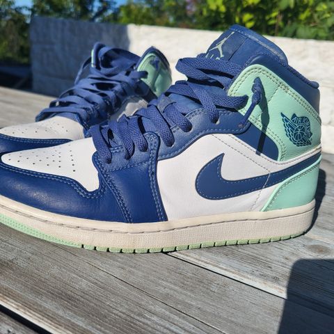 Nike Air Jordan 1 mid blue mint str 41