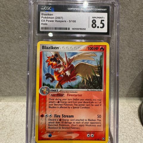 Pokemon 2 stk Blaziken graderte vintage kort