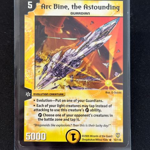 Duel Masters - Arc Bine, the Astounding (12/110) - Skadet, les mer