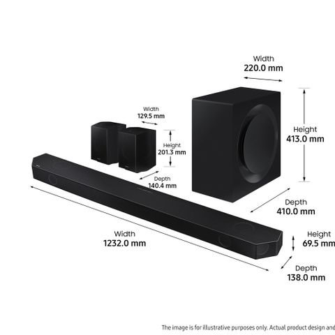 Samsung Q995B Lydplanke + Subwoofer