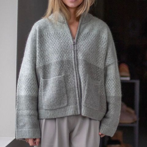 Ny Holzweiler Tine knit cardigan dk green