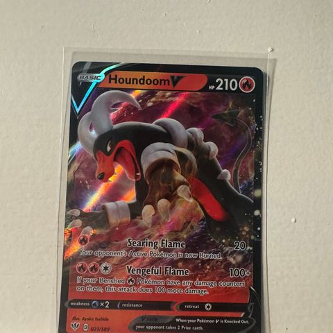 Houndoom V #21 Pokemon Darkness Ablaze