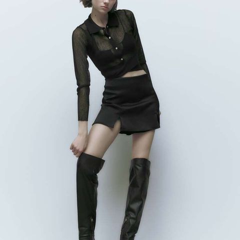 Zara Thigh High boots faux (EU 39)