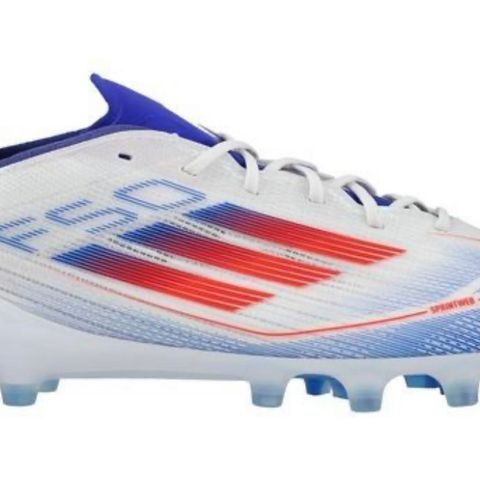 Adidas F50 Elite AG Advancement str EU 42/UK 8 - Hvit/Rød/Lucid Blue