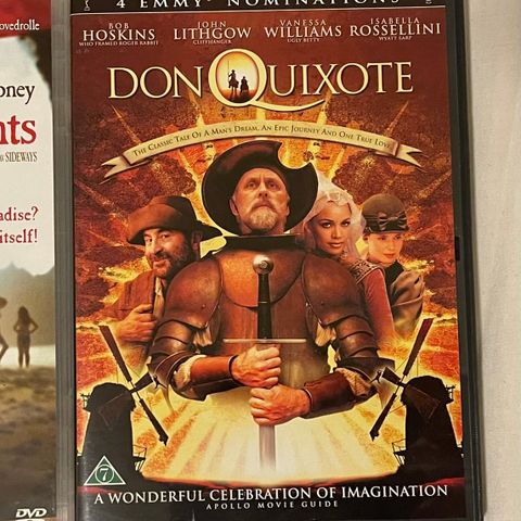 Don Quixote dvd 100,- som ny Må sees Kuult film