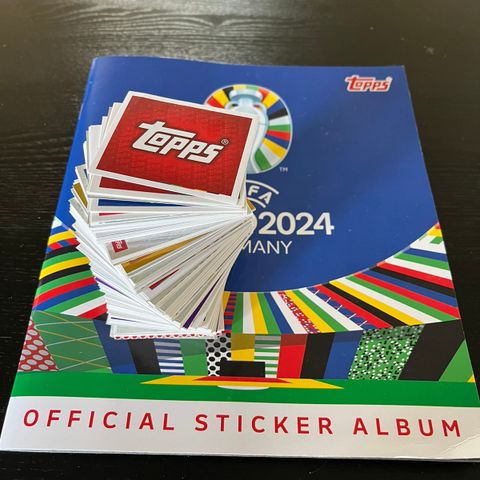 UEFA Euro 2024 official stickers fra Topps