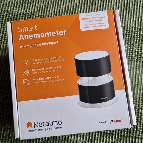 Netatmo Anemometer. Smart vindmåler