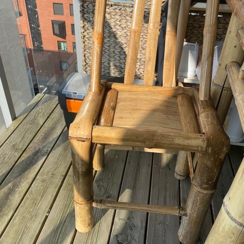 Handmade bamboo chair