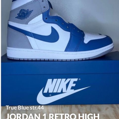 Jordan 1 Retro High OG True Blue i str. 44