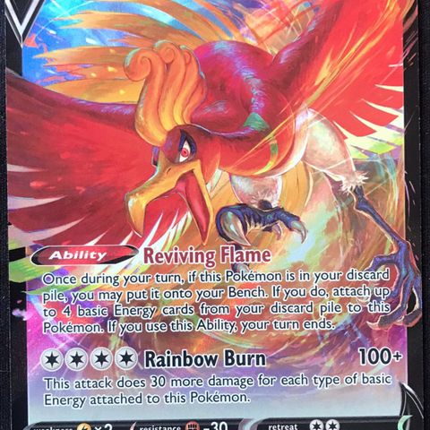 Ho-oh v pokemon kort