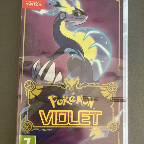 Uåpnet Pokemon violet til nintendo switch